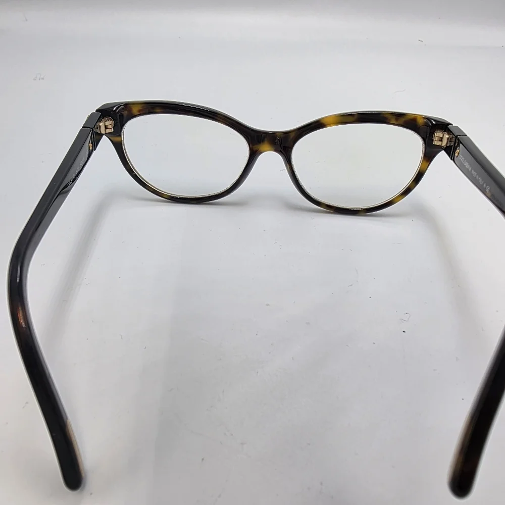 Dolce & Gabbana DG3118 Cat Eye Tortoiseshell Eyeglass Frames - Havana 52mm Auth - Picture 9 of 9